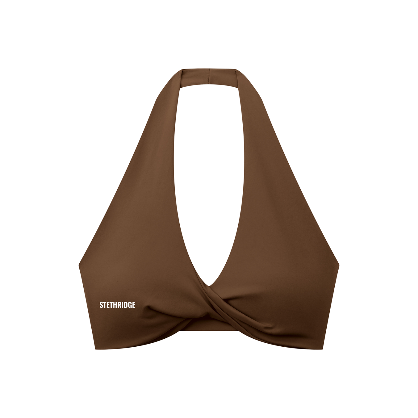 Women's Pleated Halter Sports Bra