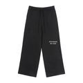 Fleece Drawstring Straight-Leg Sweatpants