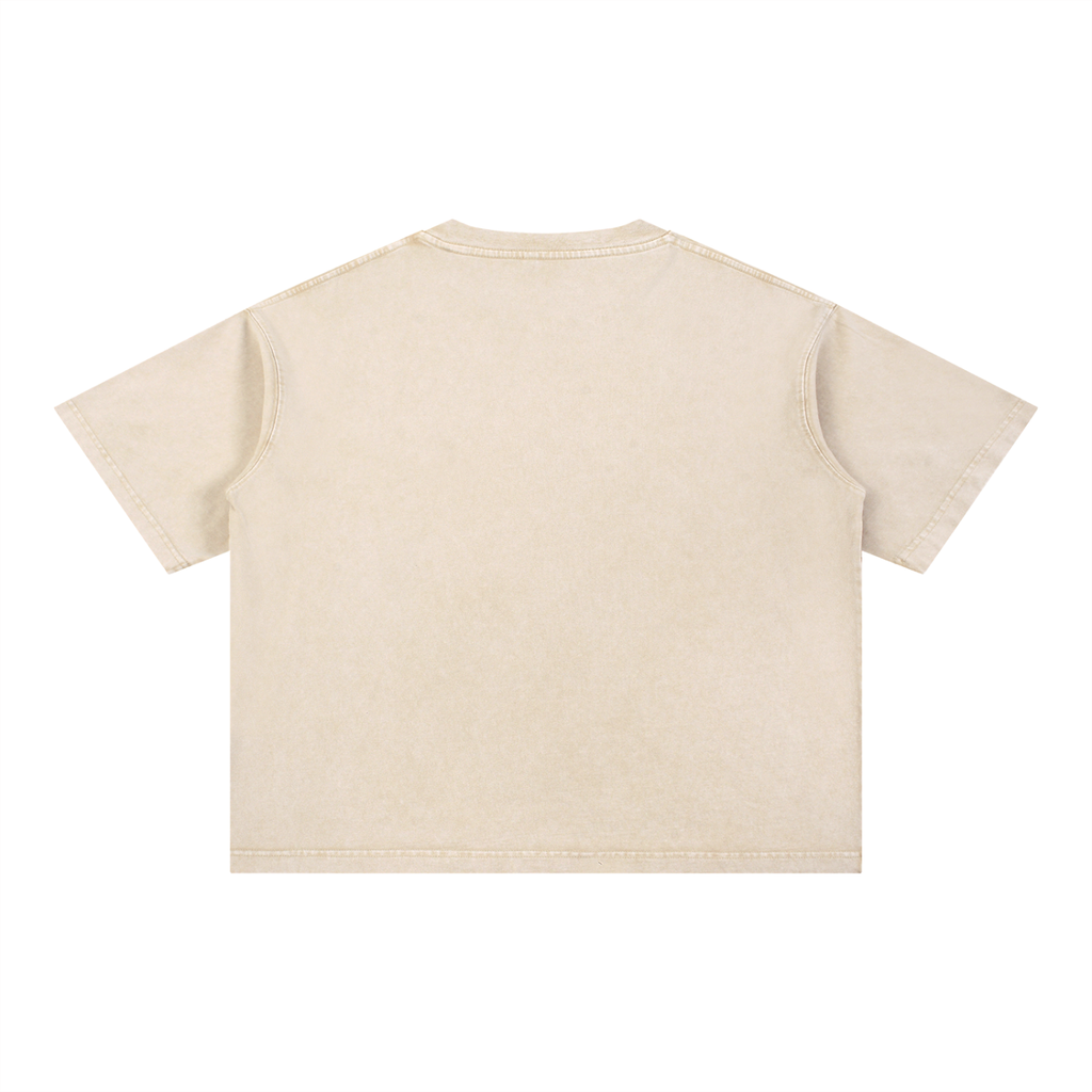 Vintage Washed out Boxy Cotton T-Shirt